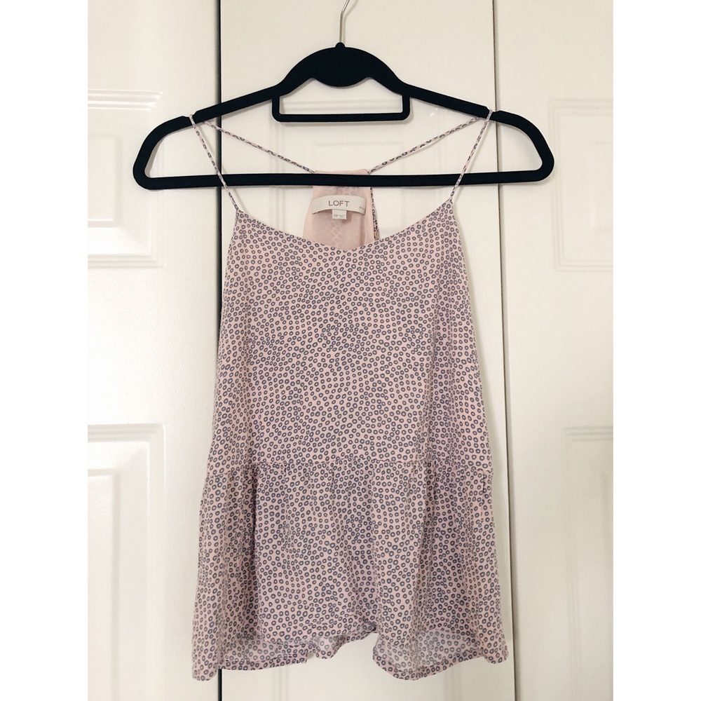 Loft Peplum Dot Tank 💕